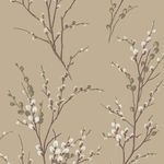 Product Image 1 for Laura Ashley Pussy Willow Natural Wallpaper from Graham & Brown