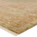 Product Image 2 for Hasina Hand-Knotted Medallion Tan / Sage Rug 10' x 14' from Jaipur 