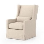 Product Image 12 for Jette Linen Upholstered Wing Back Swivel Chair from Four Hands