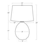 Product Image 4 for Caspian Small White Ceramic Table Lamp from Regina Andrew Design