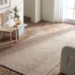 Product Image 5 for Nikki Chu by Rhea Handmade Trellis Tan / Ivory Rug 8' x 10' from Jaipur