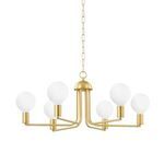 Product Image 1 for Blakely Aged Brass 6-Light Chandelier from Mitzi