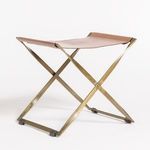 Product Image 2 for Harper Tanned Umber Leather Scissor Ottoman from Alder & Tweed