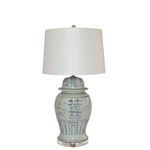Product Image 2 for Blue & White Porcelain Seagrass Double Happiness Temple Jar Lamp from Legend of Asia