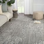 Product Image 5 for Verde Home by Stockholm Handmade Striped Light Gray/ Ivory Rug from Jaipur 