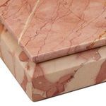 Product Image 3 for Leslie Rosa Marble Box from Currey & Company