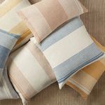 Product Image 4 for Parque Indoor/ Outdoor Blue/ Ivory Striped Pillow from Jaipur