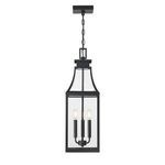 Product Image 4 for Emery 3-Light Outdoor Hanging Lantern in Matte Black from Savoy House