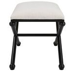Product Image 5 for Andrews White Small Bench from Uttermost