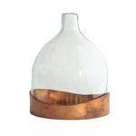 Product Image 6 for Glass Cloche With Antique Copper Finished Metal Tray from Creative Co-Op