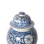 Product Image 1 for Blue & White Dynasty Curly Vine & Flower Porcelain Temple Jar from Legend of Asia
