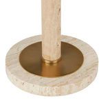 Product Image 2 for Miles Travertine Accent Table from Currey & Company