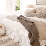 Product Image 4 for Gathered White Linen California King Bed Skirt from Pom Pom at Home