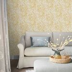 Product Image 2 for Laura Ashley Picardie Pale Gold Floral Wallpaper from Graham & Brown