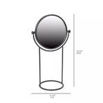 Product Image 2 for Archer Round Swiveling Mirror Black from Homart