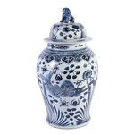 Product Image 3 for Blue & White Fish Temple Jar from Legend of Asia