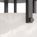Product Image 4 for Toren Black & White Alabaster Flush Mount from Arteriors