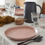 Product Image 2 for Livia Ceramic Stoneware Dinner Plate, Set of 6 - Mauve Rose from Costa Nova