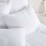 Product Image 8 for Camille Linen Blend Fabric Sham in White from Classic Home Furnishings