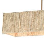 Product Image 4 for Abaca 5 Light Linear Chandelier In Satin Brass With Abaca Rope from Elk Lighting