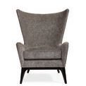 Product Image 3 for Gray Fabric Modern Whats New Wingback Chair from Caracole