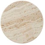 Product Image 3 for Miles Travertine Accent Table from Currey & Company