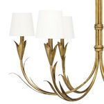 Product Image 3 for River Reed Basin Antique Gold Leaf Small Chandelier from Regina Andrew Design