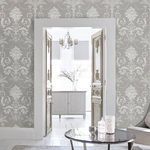 Product Image 2 for Laura Ashley Josette Steel Damask Wallpaper from Graham & Brown