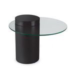 Product Image 1 for Odette Black Wooden Glass-Top Side Table from Regina Andrew Design