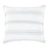 Product Image 1 for Jackson Linen Euro Sham - White / Ocean from Pom Pom at Home