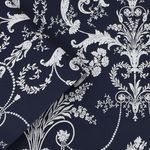 Product Image 1 for Laura Ashley Josette Midnight Damask Wallpaper from Graham & Brown