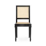 Product Image 2 for Jansen Cane and Lacquered Mahogany Black Side Chair from Villa & House