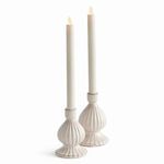 Product Image 1 for Mela Stoneware Taper Holders from Napa Home And Garden