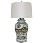 Product Image 3 for Blue & White Sea Flower Temple Jar Lamp from Legend of Asia