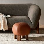 Product Image 2 for Alma Brickhouse Cognac Leather Ottoman from Four Hands
