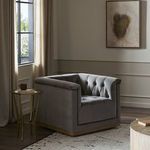 Product Image 28 for Maxx Sapphire Birch Upholstered Swivel Chair from Four Hands