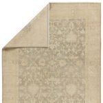 Product Image 3 for Verity Hand-Knotted Floral Beige / Light Gray Rug 18" x 18" from Jaipur