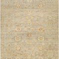 Product Image 1 for Ghazni Hand-Knotted Wool Tan / Light Blue Rug - 6' x 9' from Surya