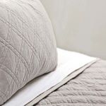 Product Image 2 for Brussels Quilted Cotton Euro Sham - Taupe from Pom Pom at Home