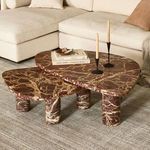 Product Image 2 for Zion Merlot Marble Coffee Table Set from Four Hands
