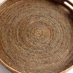 Product Image 4 for Burma Rattan Round Ottoman Trays Large, Set Of 2 from Napa Home And Garden