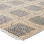 Product Image 2 for Japera Hand Knotted Geometric Gray/Ivory Rug from Jaipur