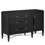 Product Image 1 for Verona Black Three-Drawer Chest from Currey & Company