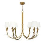 Product Image 1 for River Reed Basin Antique Gold Leaf Small Chandelier from Regina Andrew Design