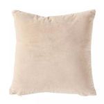 Product Image 7 for Eloise Taupe Velvet Pillow With Cream Back from Creative Co-Op