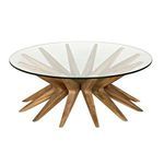 Product Image 1 for Waldo Round Glass Coffee Table from Noir