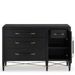 Product Image 5 for Verona Black Three-Drawer Chest from Currey & Company