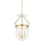 Product Image 1 for Rousham 3-Light Aged Brass Lantern from Hudson Valley
