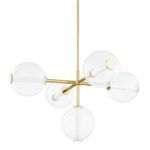 Product Image 1 for Richford 5-Light Aged Brass Chandelier from Hudson Valley