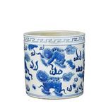 Product Image 2 for Blue & White Orchid Pot Foo Dog Motif from Legend of Asia